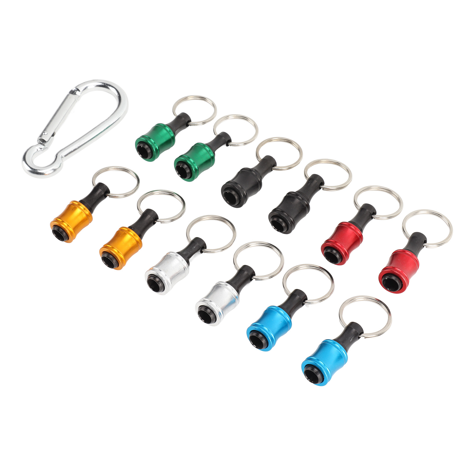 Sechskantschaft-schlüsselanhänger-schraubendreher-bithalter-schnellverschluss-schraubendreher-bohrer-bit-halter-set