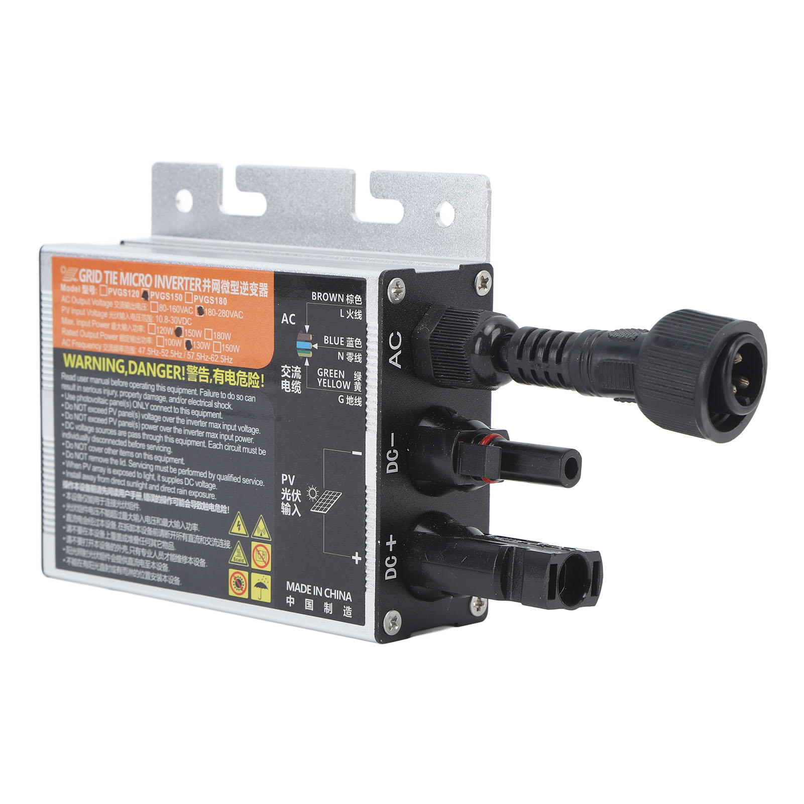 Pv-mikro-netzwechselrichter 150 W Sinus-wechselrichter Mit Spannungs-, Strom- Und Temperaturschutz, Ac 220 V