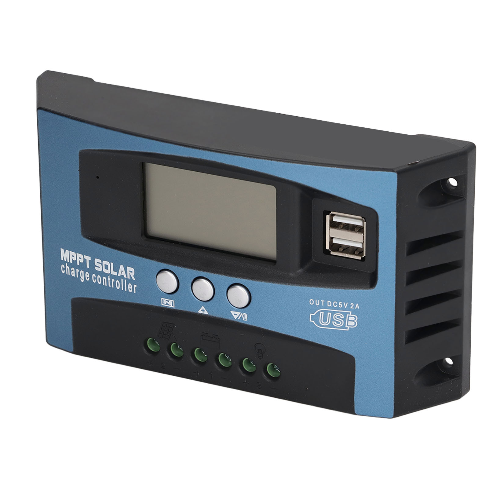 Pv-laderegler Mit Dualem Spannungsregler, Lcd-anzeige, Mehrfachschutz, Mppt-solarpanel-laderegler 12 V/24 V, 60 A
