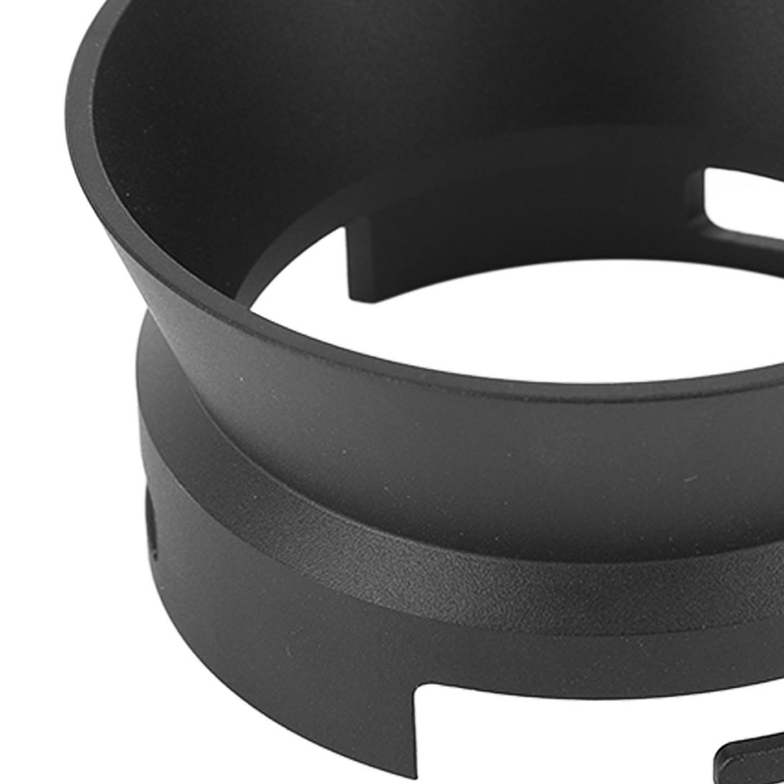 Schwarzer Kaffeedosiertrichter Aus Aluminiumlegierung, Dosiertrichterring Für Restaurant-kaffeemaschinen Mit 54-mm-griff