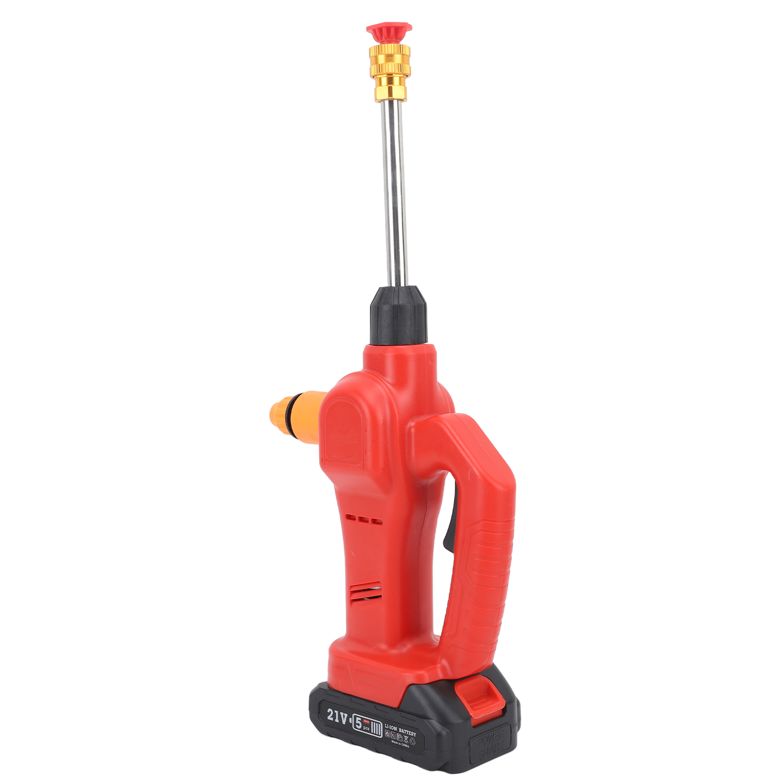 Akku-hochdruckreiniger, Ipx7 Wasserdicht, Tragbar, Mit 180° Drehbarer Düse, Für Autos, Terrassen Und Zäune, 100–240 V, Eu-stecker