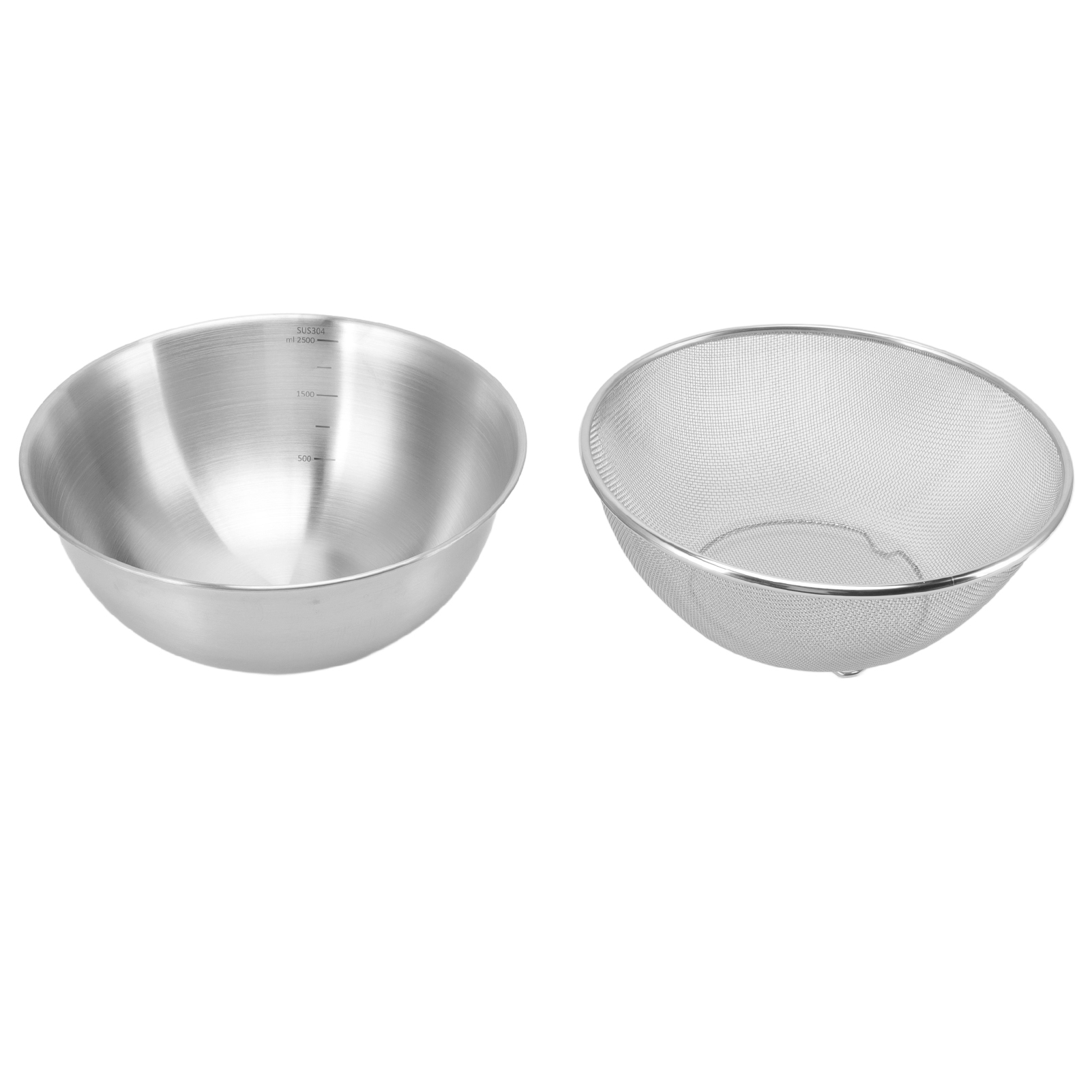 Edelstahl-sieb Mit Schnellem Wasserablauf, 24 Cm Durchmesser, Lebensmittelechtes Material, Salatschüssel Für Die Küche, Schüssel Mit Siebeinsatz