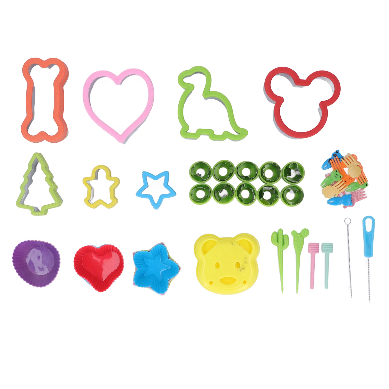 43-teiliges Backzubehör: Backformen, Ausstechformen, Kochgabeln, Pinsel, Silikon, Edelstahl, Pp-materialien Für Kuchen