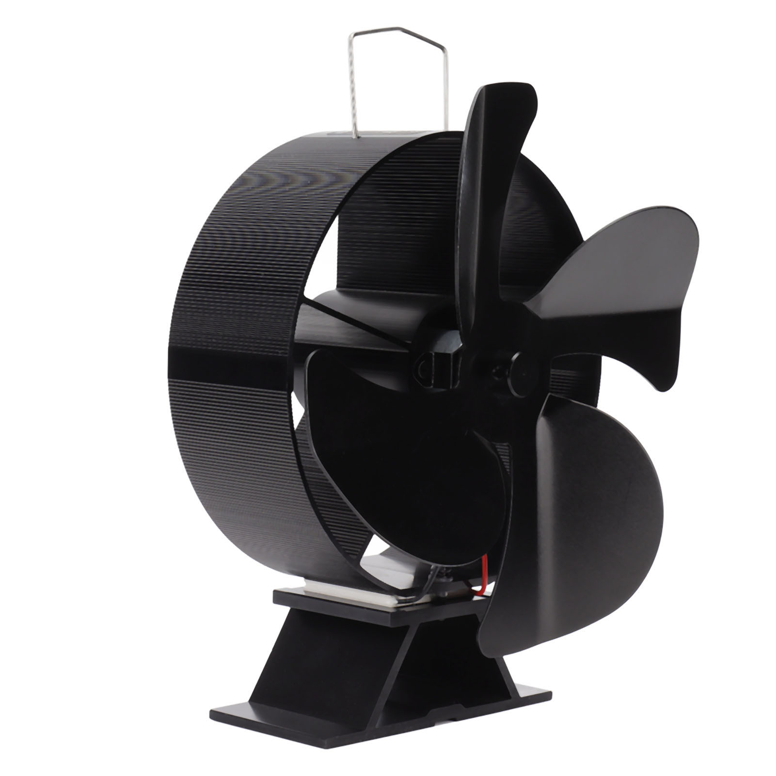 Ofenventilator Mit Wärmeantrieb, Aluminiumlegierung, 4 Flügel, Starker Luftstrom, Kaminventilator Für Zuhause
