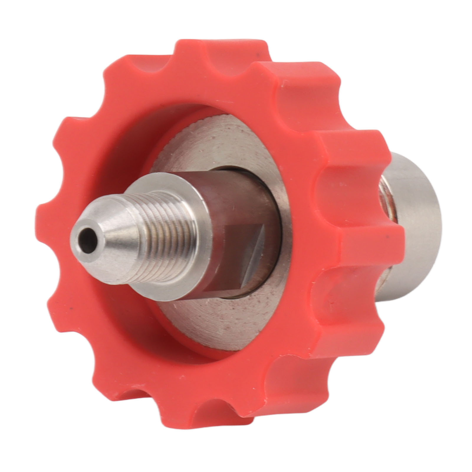 Co2-gastankadapter Aus Edelstahl, Gasfülladapter G5/8 Auf 7/16-20 Anschluss, Rotes Getriebe