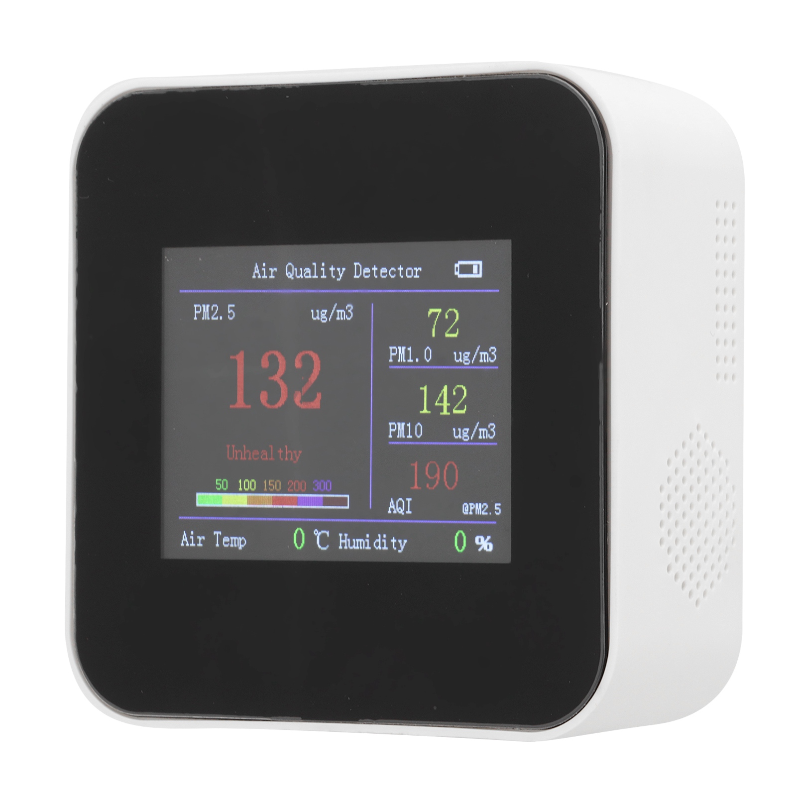 Luftqualitätsmonitor Für Innenräume, Temperatur- Und Feuchtigkeitsmesser, Typ-c-ladesensor Mit Integriertem Akku Kb1: Pm2,5-monitor