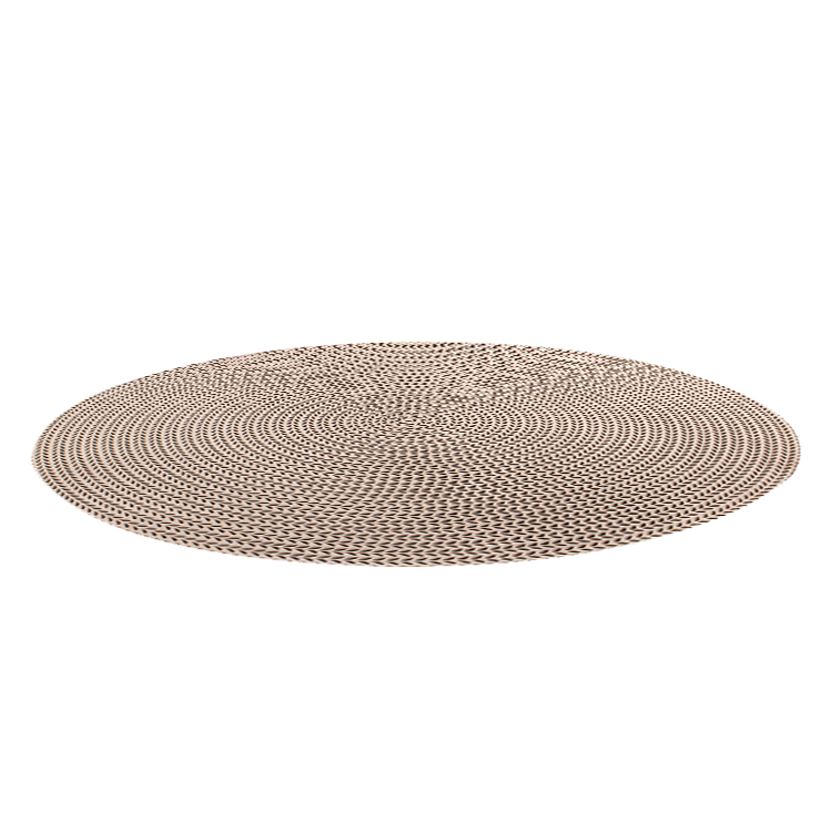 Runde Untersetzer, 38 Cm Durchmesser, Umweltfreundliches Pvc, Rutschfest, Abriebfest, Wärmeisolierend, Gold