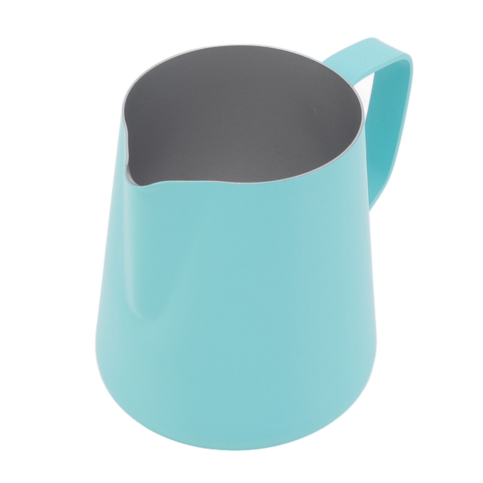 Milchaufschäumkännchen Aus Edelstahl, 350 Ml, Teflon-beschichtet, Blau, Ideal Für Milchtee-läden Und Cafés.