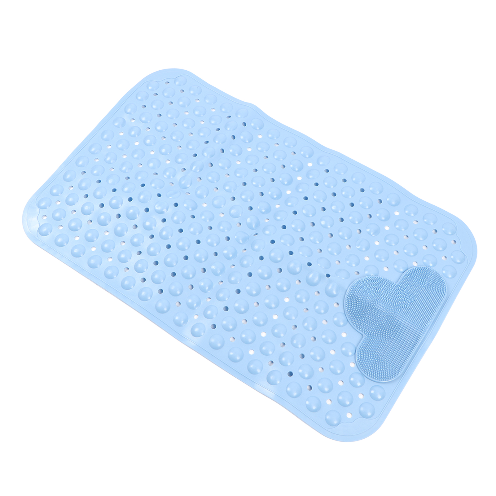 Rutschfeste Badematte, Duschmatte Aus Pvc, Dick, Mit Starkem Saugnapf Für Badezimmerböden, Blau