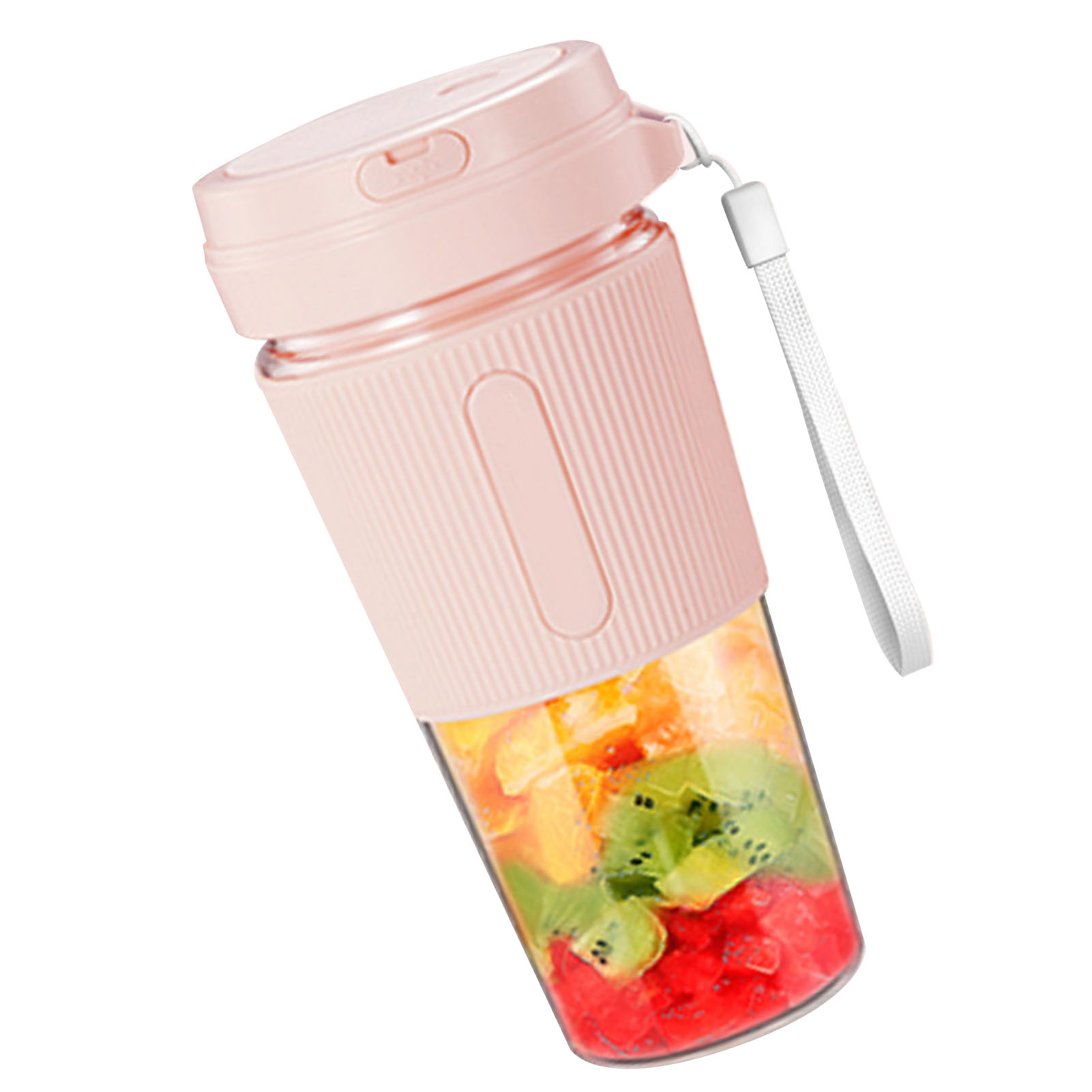 Tragbarer Standmixer Mit 2 Klingen, 300 Ml, Usb-aufladbar, Multifunktionaler, Tragbarer Entsafterbecher Für Zuhause Und Unterwegs, Pink