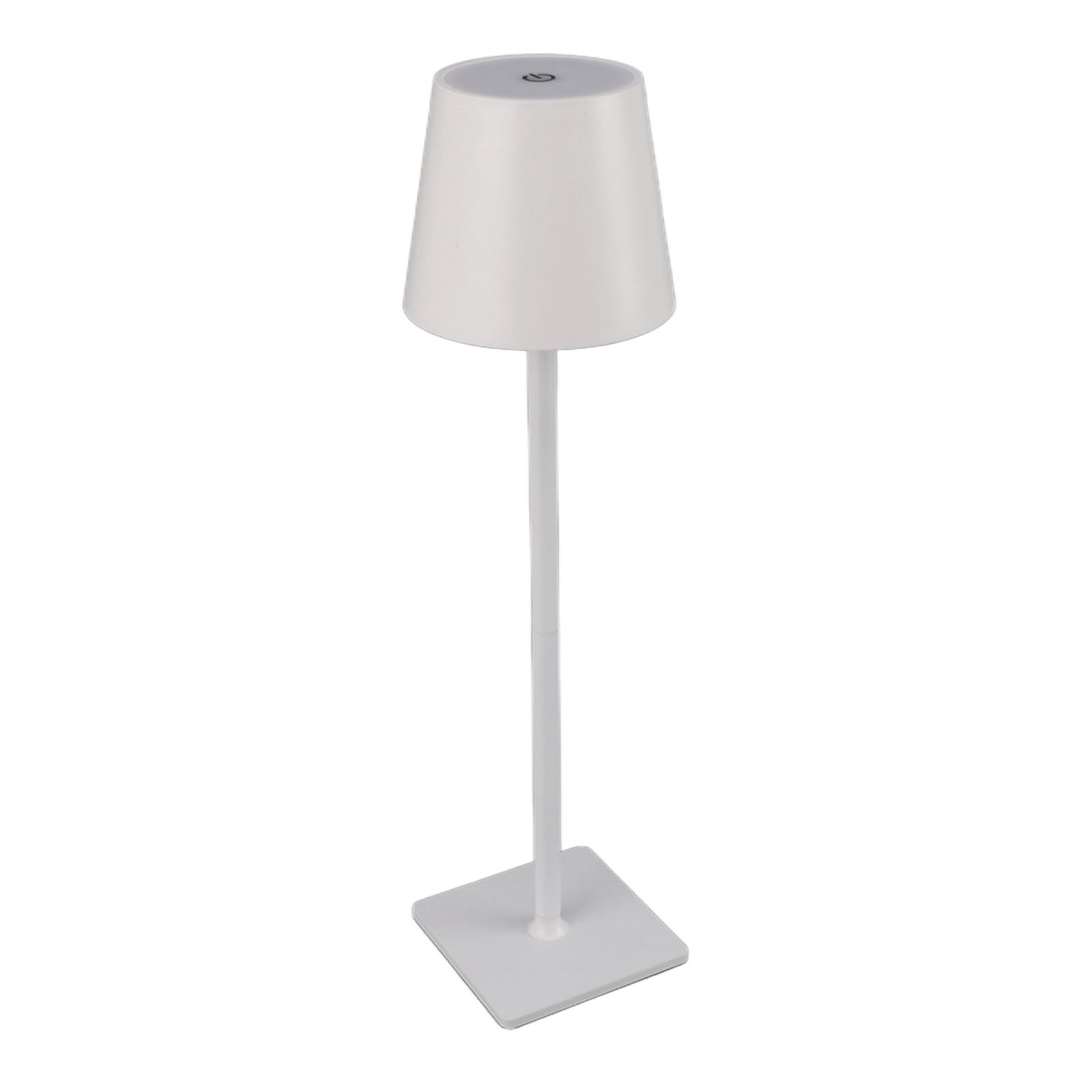 Kabellose Tischleuchte Mit 3 Farben, Stufenlos Dimmbar, 2000 Mah, Minimalistische, Wiederaufladbare Led-schreibtischleuchte Für Schlafzimmer Und Wohnzimmer, Weiß