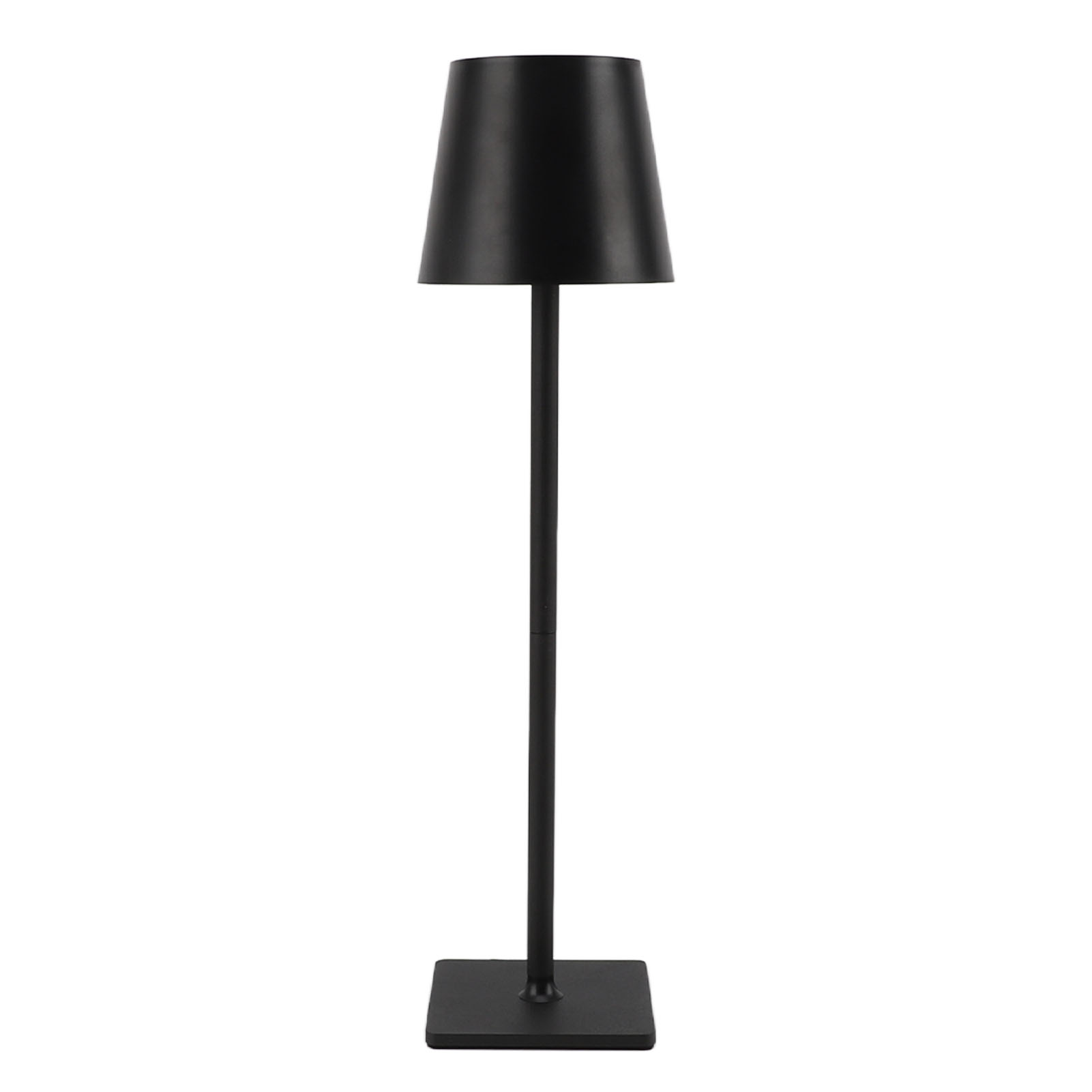 Kabellose Tischleuchte Mit 3 Farben, Stufenlos Dimmbar, 2000 Mah, Minimalistisches, Wiederaufladbares Led-schreibtischlicht Für Schlafzimmer Und Wohnzimmer, Schwarz