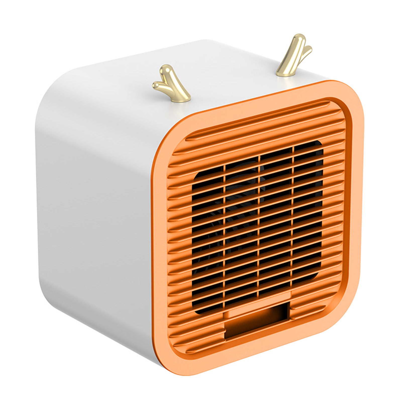 Leiser Mini-luftkühler, Usb-betrieben, Tragbare Tischklimaanlage Für Büro Und Außenbereich, Orange