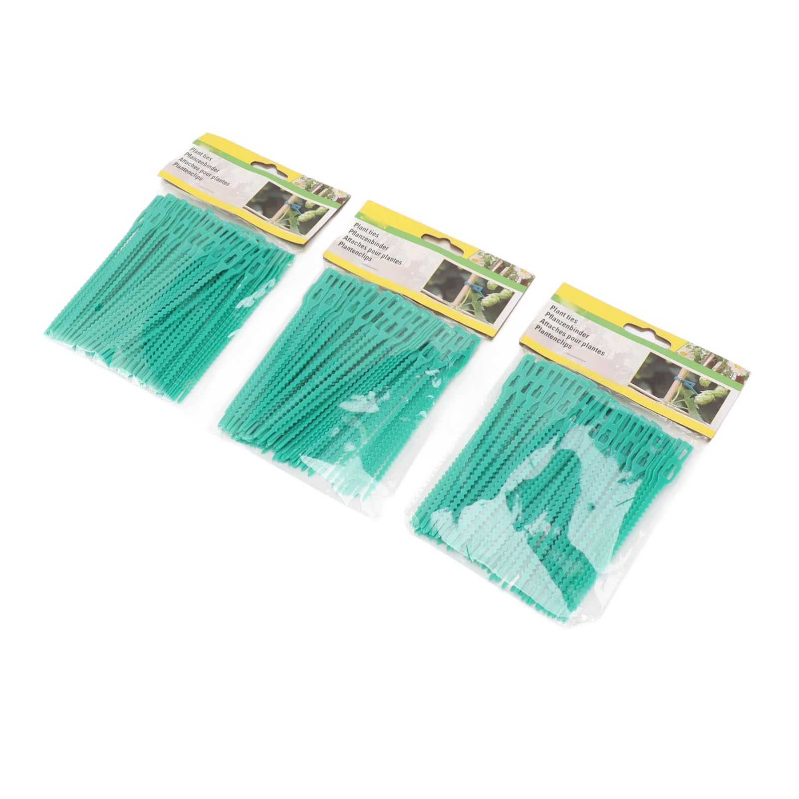 300 Stück Grüne, Weiche Gartenbinder Mit Reißverschluss, 13 Cm Lang, Wiederverwendbar, Für Ranken Und Andere Pflanzen