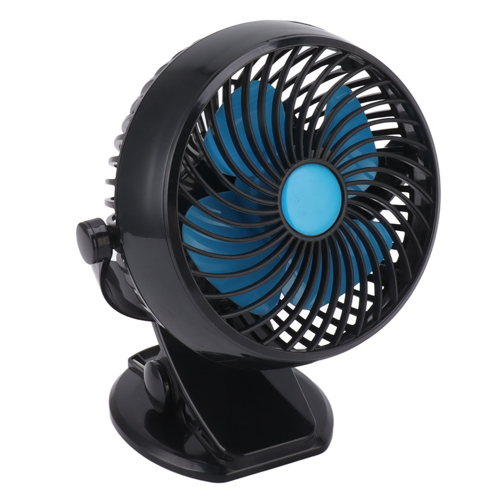 Tragbarer Clip-ventilator Mit Stufenloser Geschwindigkeitsregelung, 360°-drehung, Usb-aufladbar, Leiser Mini-tischventilator Mit Starker Klemme Für Bett, Büro Und Laufband