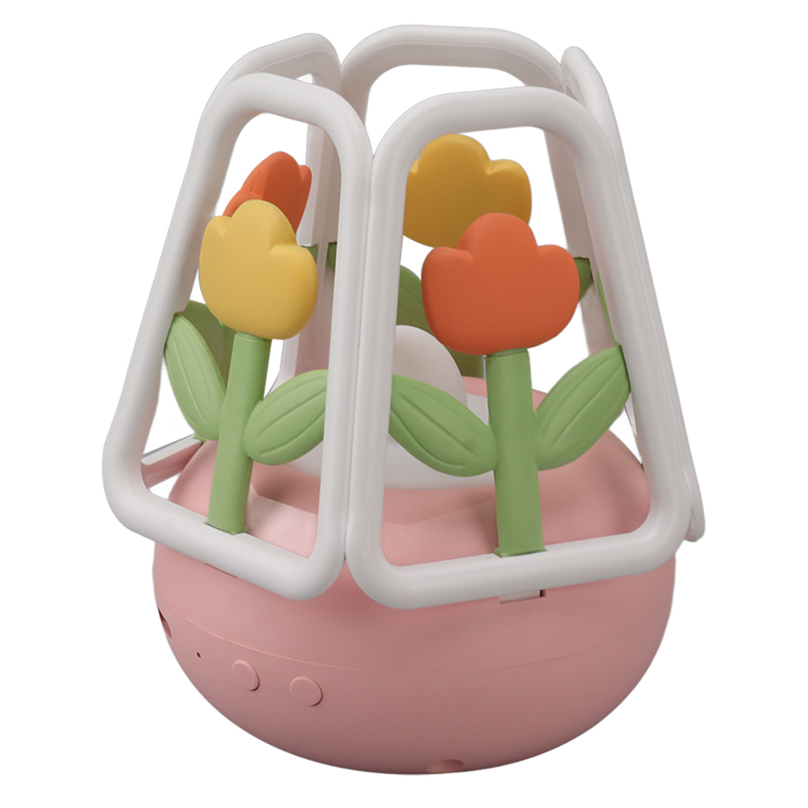 Led-nachtlicht Im Tulpen-design Aus Silikon Mit 5 Leuchtmodi Und Wiederaufladbarem 1200-mah-akku Für Schlafzimmer Und Zuhause, Gelb