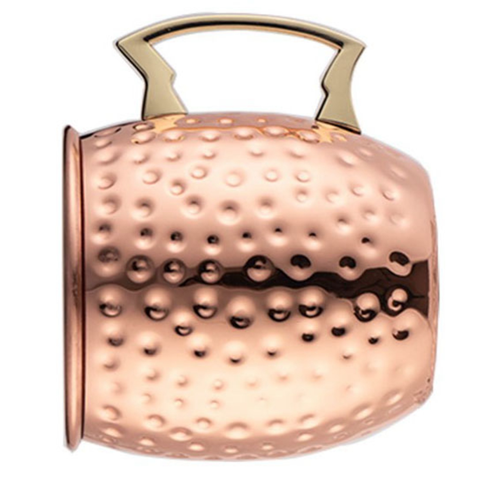 Stück 530 Ml Elegante, Gehämmert Wirkende Becher Aus Kupferplattiertem Edelstahl Für Cocktails