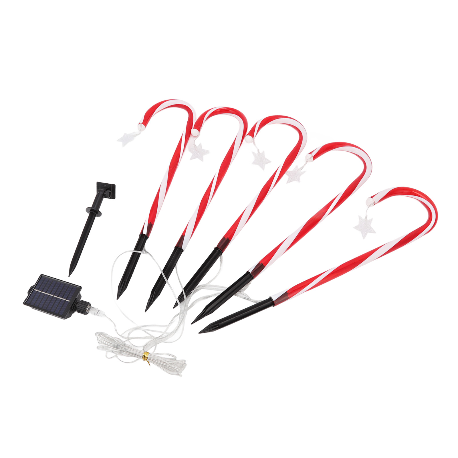 Weihnachtslichterkette Mit Zuckerstangenmotiv (1 Von 5), Ip65 Wasserdicht, 8 Modi, 600-mah-akku, Wegmarkierungsleuchten Für Den Außenbereich