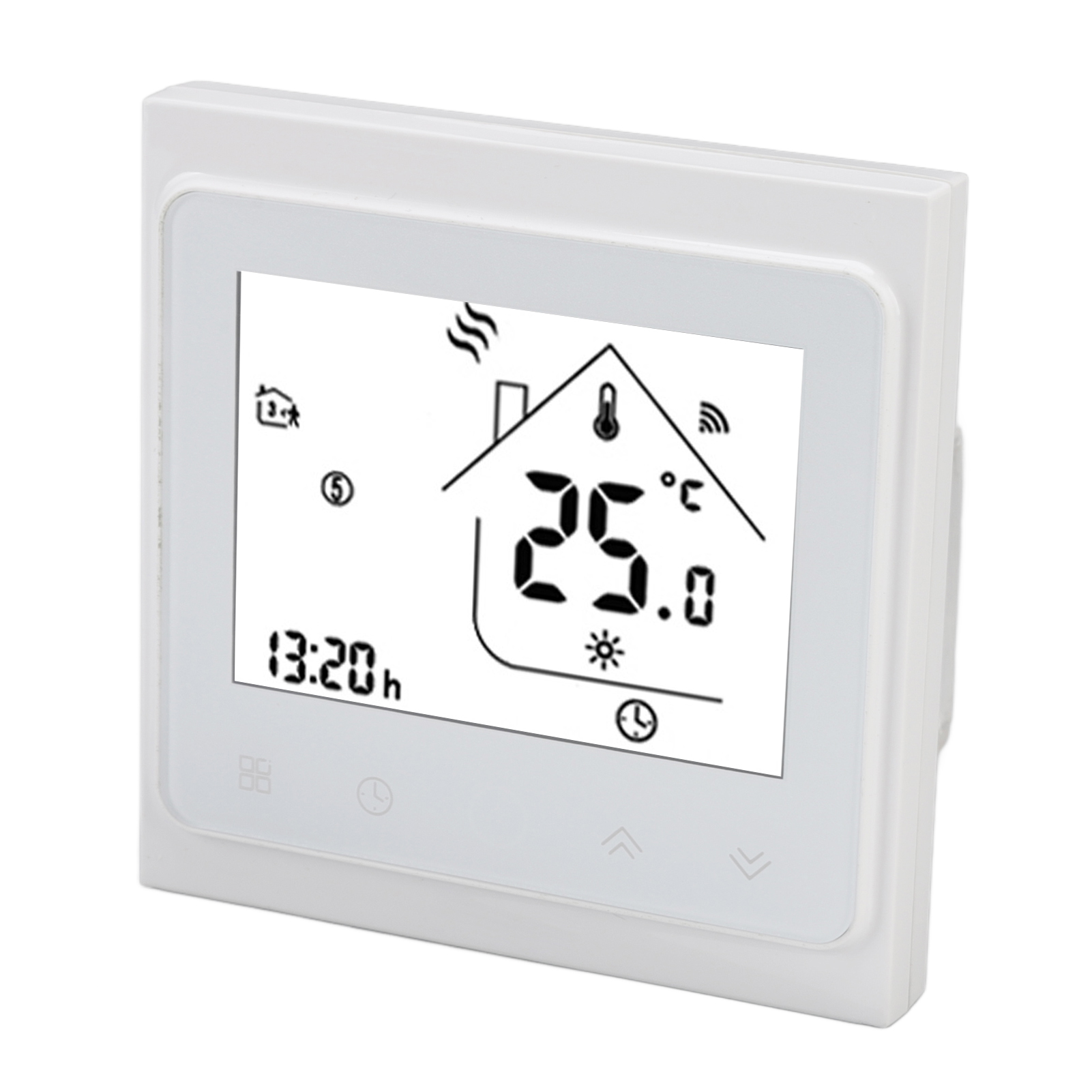 Intelligenter Temperaturregler Mit Drahtloser Fernbedienung Und Kapazitivem Touch-tastenanschluss, Ac 95–240 V