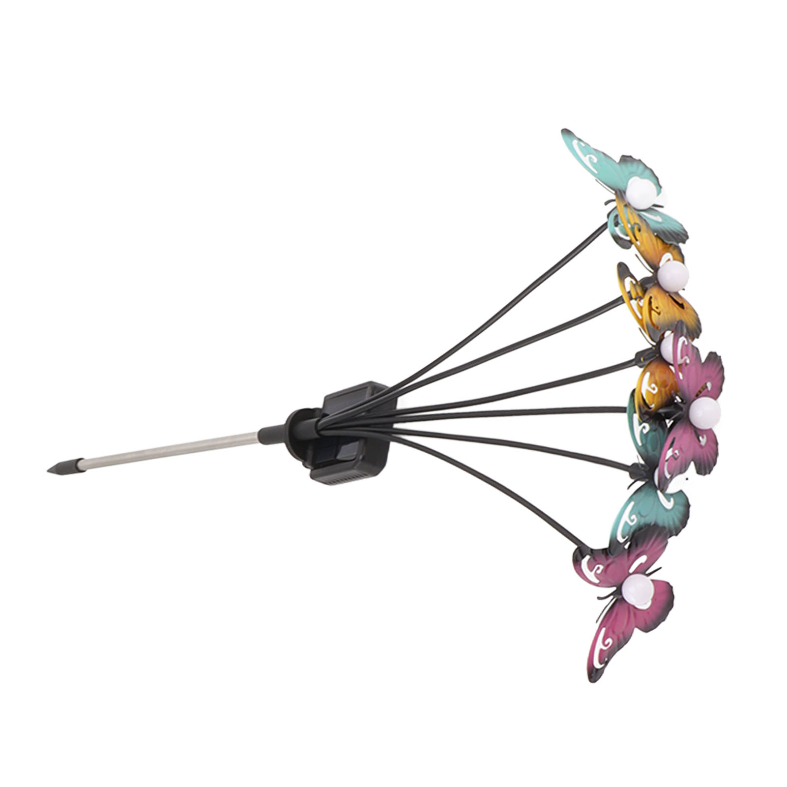 2er-set Solarbetriebene Gartenlichter, Wasserdicht, Dekorativ, Warmweiß