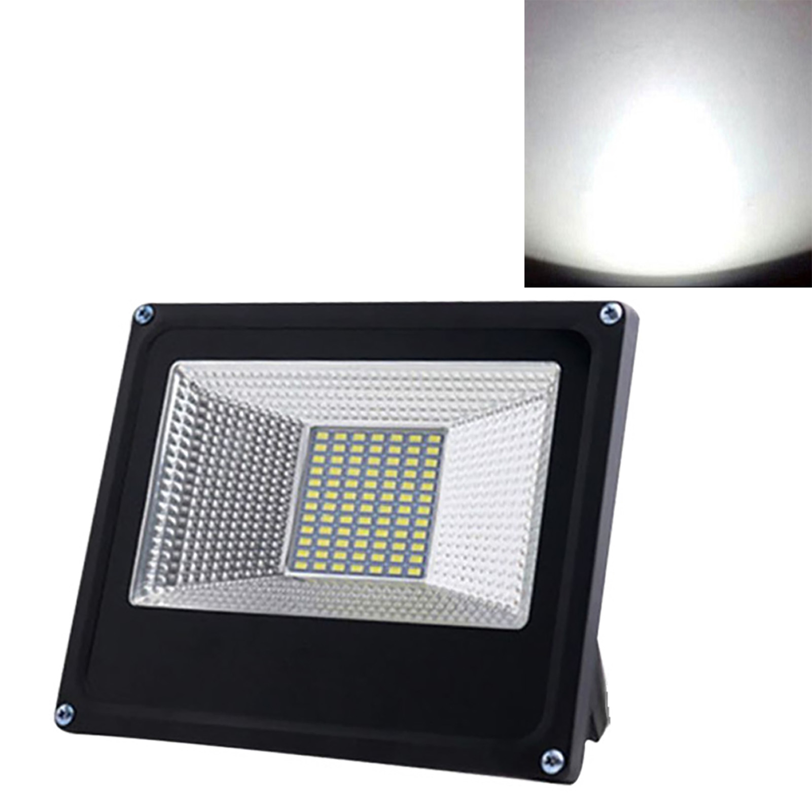 30 W Led-flutlicht, 6000 K, Wasserdicht, Aluminium, Für Den Außenbereich, Geeignet Für Garten, Hof, Stadion, Spielplatz, 12–85 V