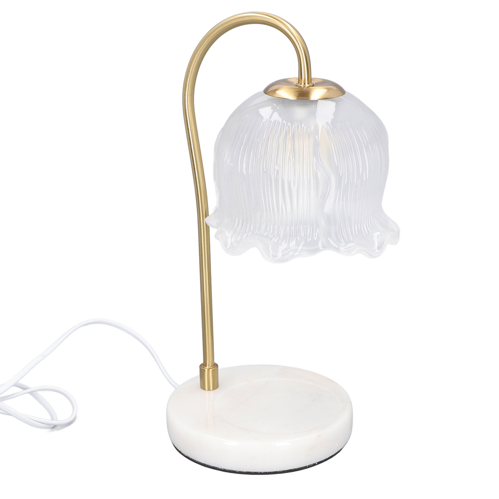 Kerzenwärmer-lampe Aus Glas Und Marmor, Dimmbar, Elektrisch, Mit 2 Glühbirnen, Ideal Als Weihnachtsgeschenk, Einzugsgeschenk Oder Dekoration Für Zuhause Und Schlafzimmer, Eu-stecker 220 V