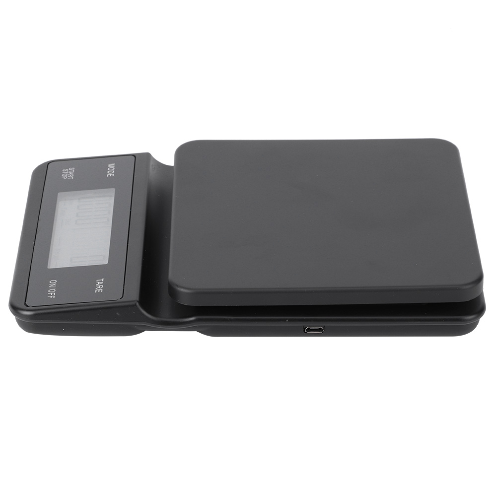 Elektronische Digitale Küchenwaage Mit Lcd-display (3 Kg/0,1 G) Zum Wiegen Von Filterkaffee, Mit Timer Und Usb-ladefunktion
