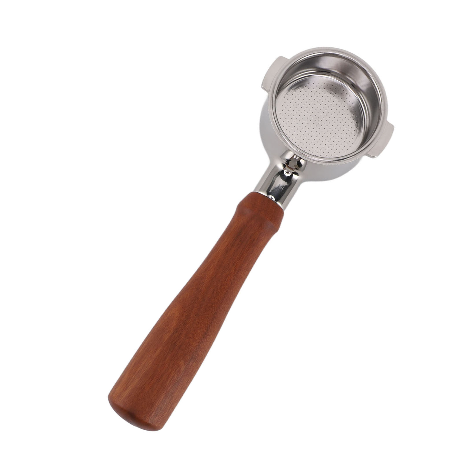 51-mm-siebträger Mit Zwei Ohren Aus Edelstahl 304 Mit Holzgriff Für Delonghi-kaffeemaschinen