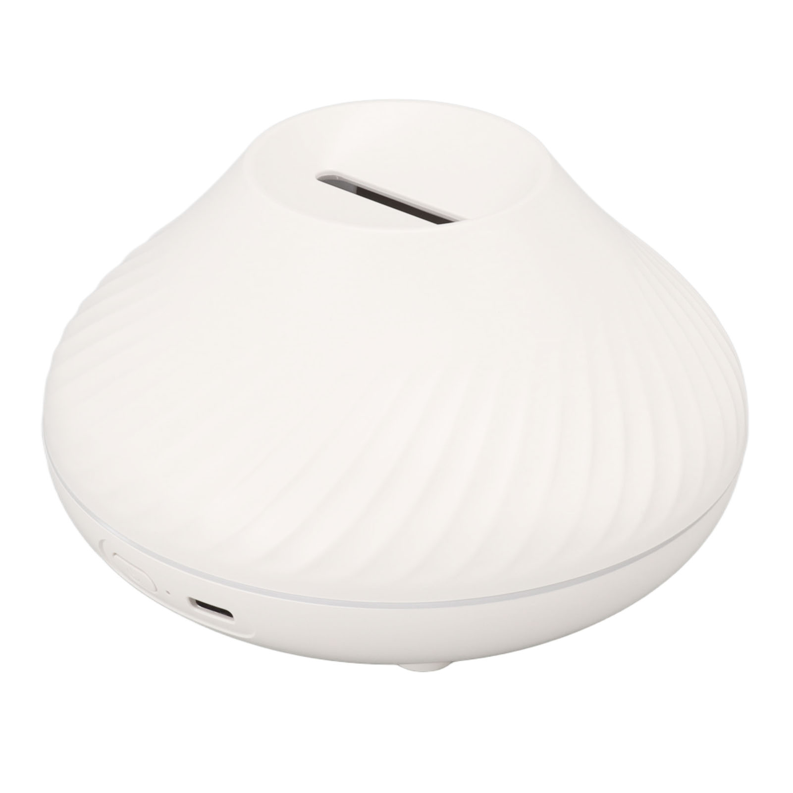 Flammen-luftdiffusor, 130 Ml, Wasserlos, Automatische Abschaltfunktion, 7 Farben, Ultraschall-usb-aromatherapie-diffusor Für Den Schreibtisch, Weiß
