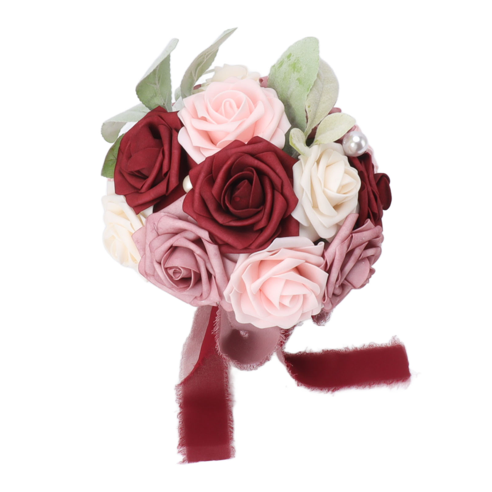 Brautstrauß, Farbenfroh, Romantisch, Handgefertigt, Elegant, Mit Blumen Gebunden, Für Partys, Büros, Geschäfte, Gärten, 26 X 20 Cm / 10,23 X 7,87 Zoll, Typ C
