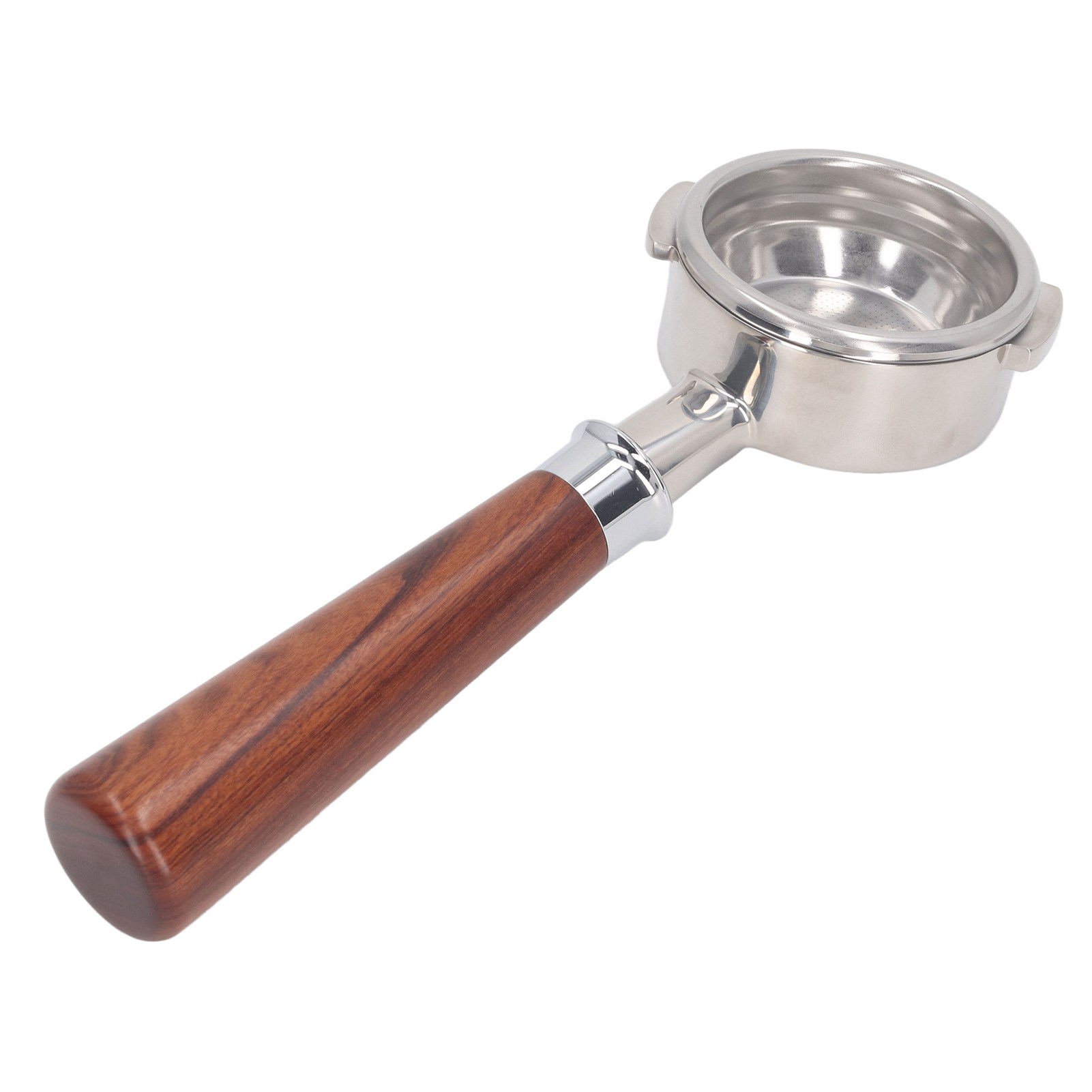 Kaffeefiltergriff 58 Mm Edelstahl Abnehmbarer Bodenloser 3-ohren-siebträger Für Nuova Kaffeemaschine A1 Rosenholz