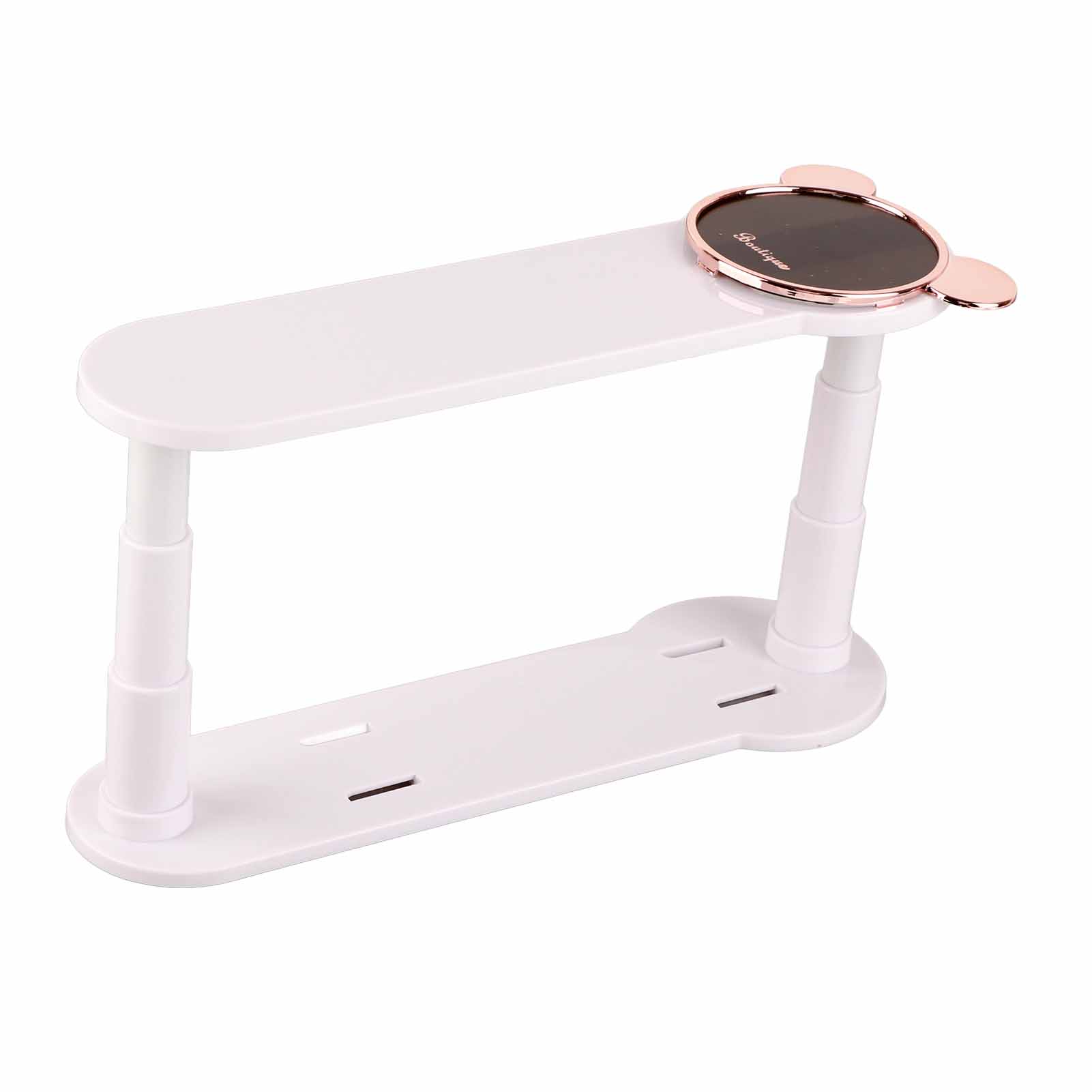 Kleiderständer Mit Aufbewahrungsmöglichkeit, Multifunktional, Ohne Bohren, Haken, Clip-kleiderbügel Für Zuhause, Balkon, Weiß