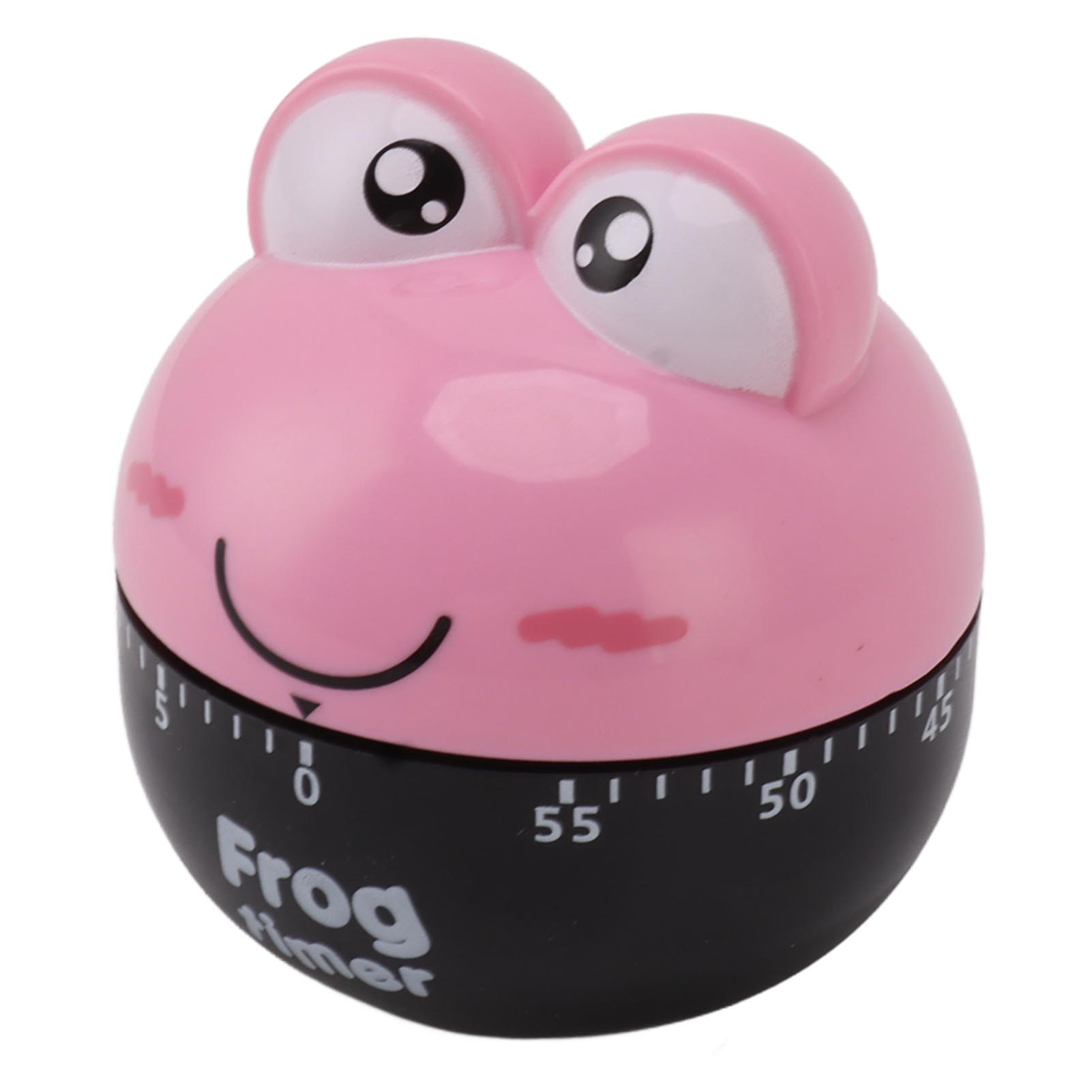 Cartoon-maschinen-timer, Hochpräzise, Einstellbar, 60 Minuten, Mechanischer Küchen-kochtimer Für Küche Und Arbeitszimmer, Rosa