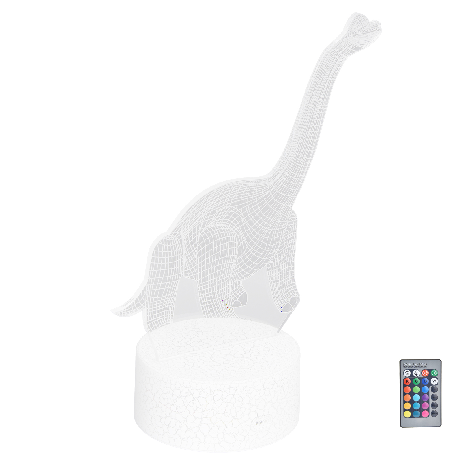 Dinosaurier-nachtlicht Rgb 16 Farben 4 Modi Dimmbar Lampe Mit Fernbedienung Und Touch-steuerung Heimdekoration