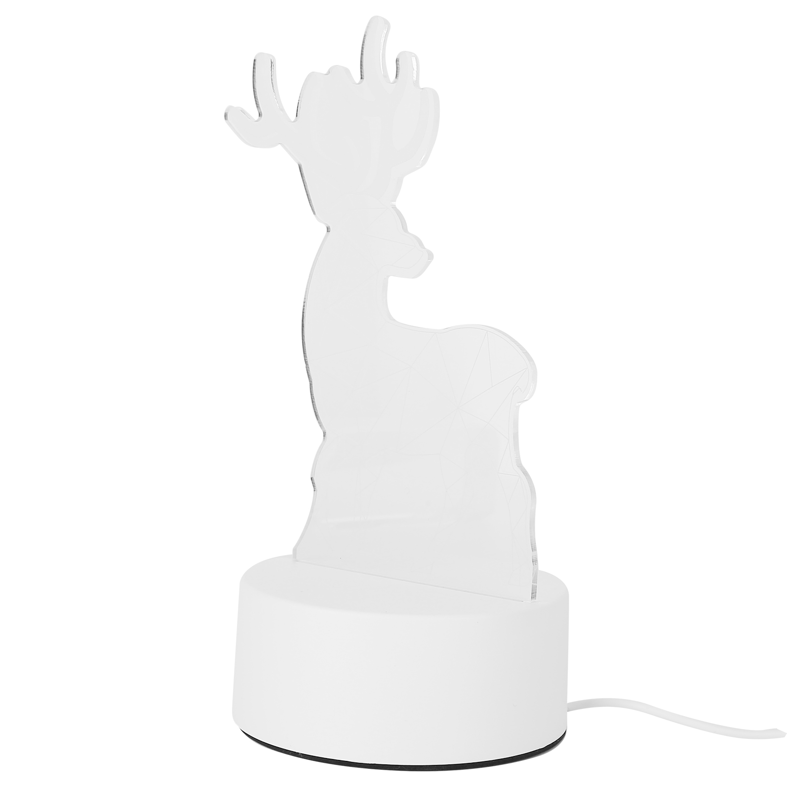 Dreidimensionale Hirsch-tischlampe Mit Led-usb-anschluss, Nachttischlampe Für Schlafzimmer, Halloween, Weihnachten, Kindergeschenke
