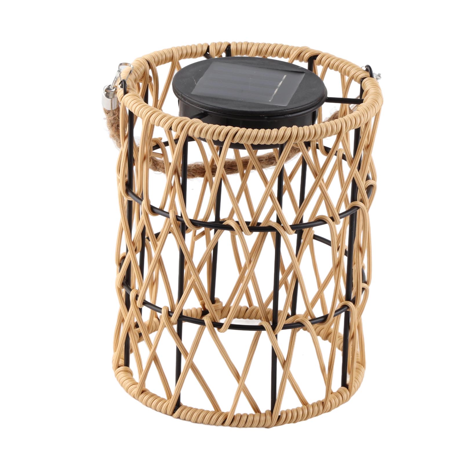 Solar-hängelaterne Für Den Außenbereich, Led-solarlaterne, Ip44 Wasserdicht, Dekorative Rattanlaterne Für Tisch, Terrasse, Garten, Hof, Warmes Licht