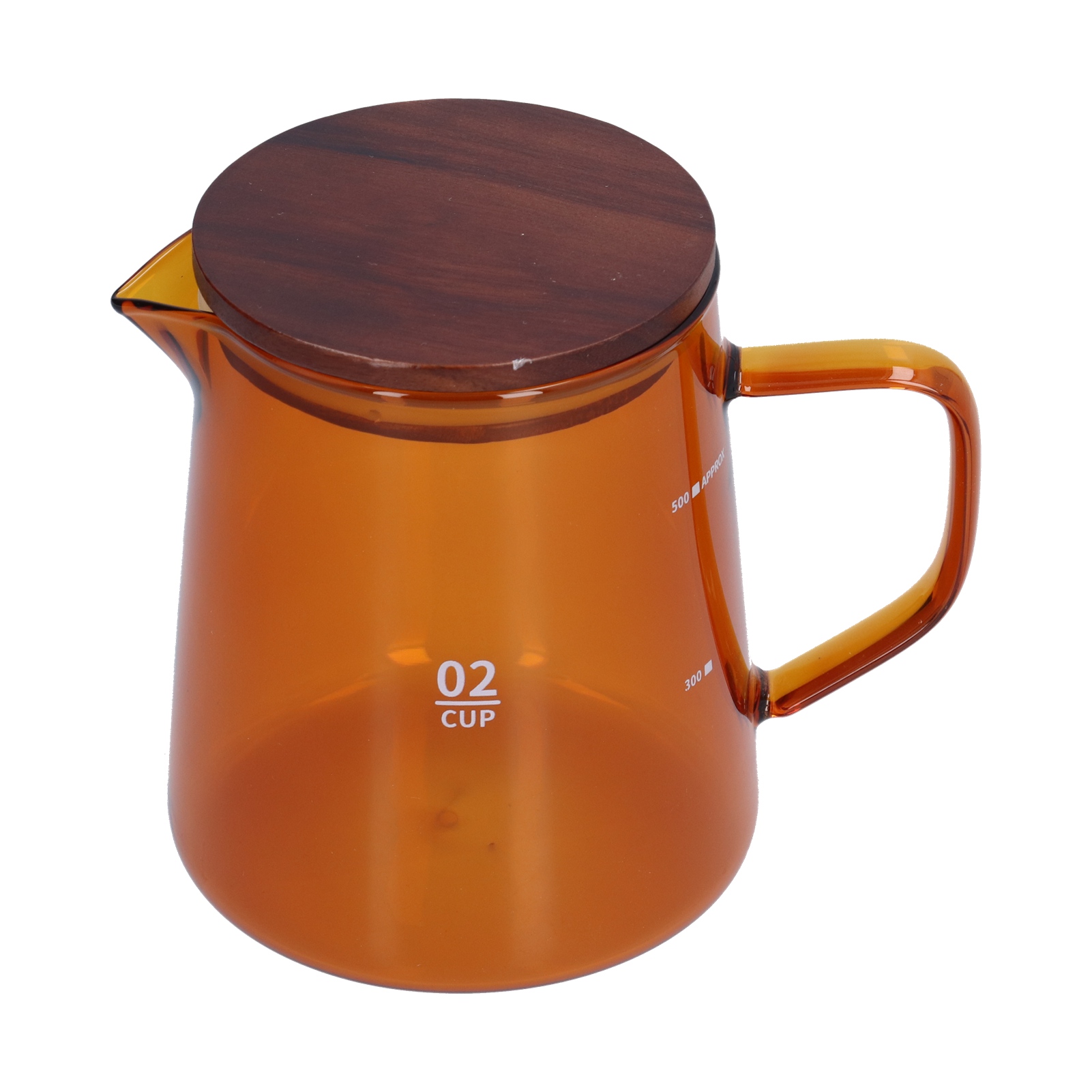 500 Ml Hitzebeständiger Kaffeekessel Mit Holzdeckel, Haushalts-teekessel Für Zuhause Und Büro, Braun