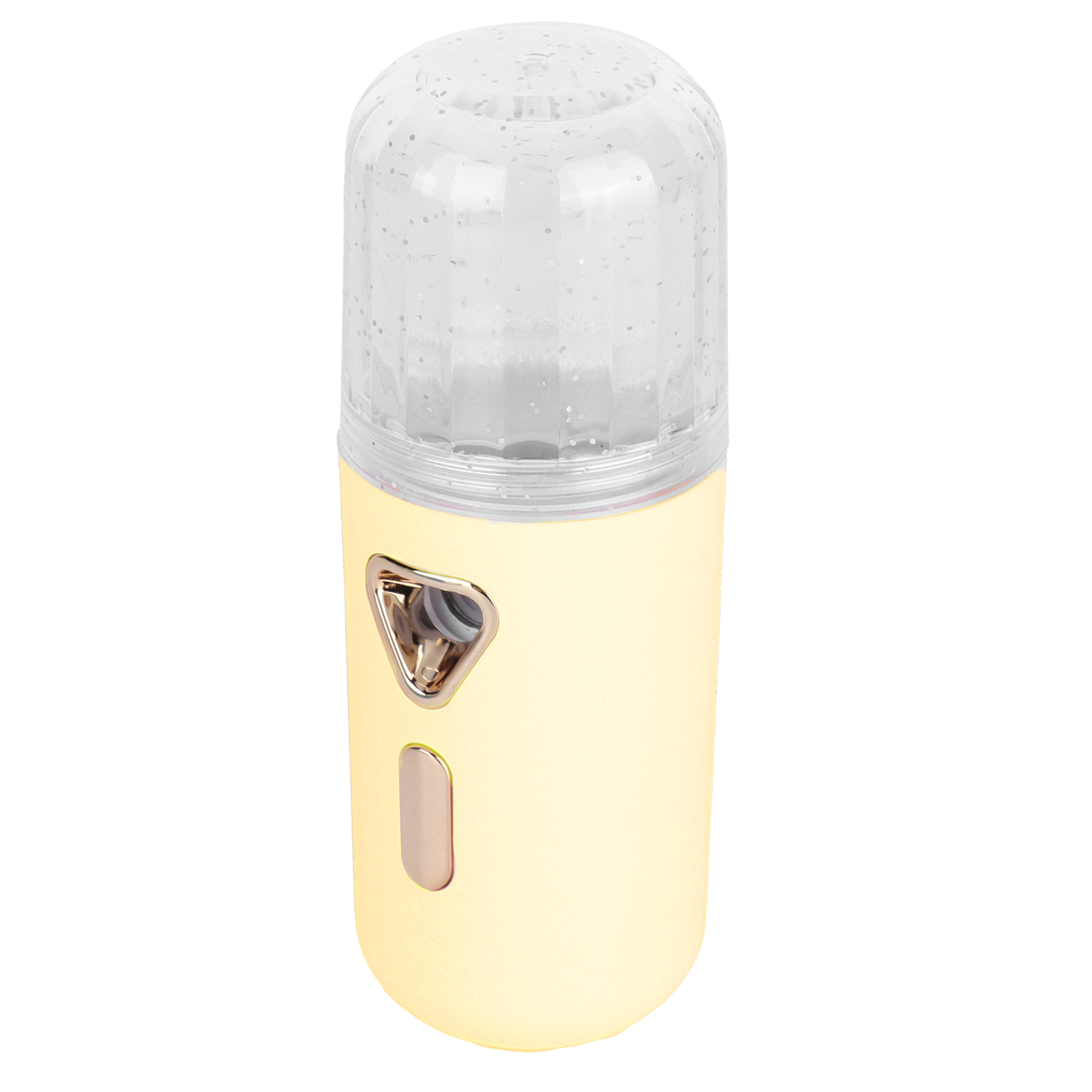 30 Ml Mini-gesichtsbefeuchter, Tragbar, Nano-zerstäubung, Usb-ladefunktion, Gesichtsspray, Gelb