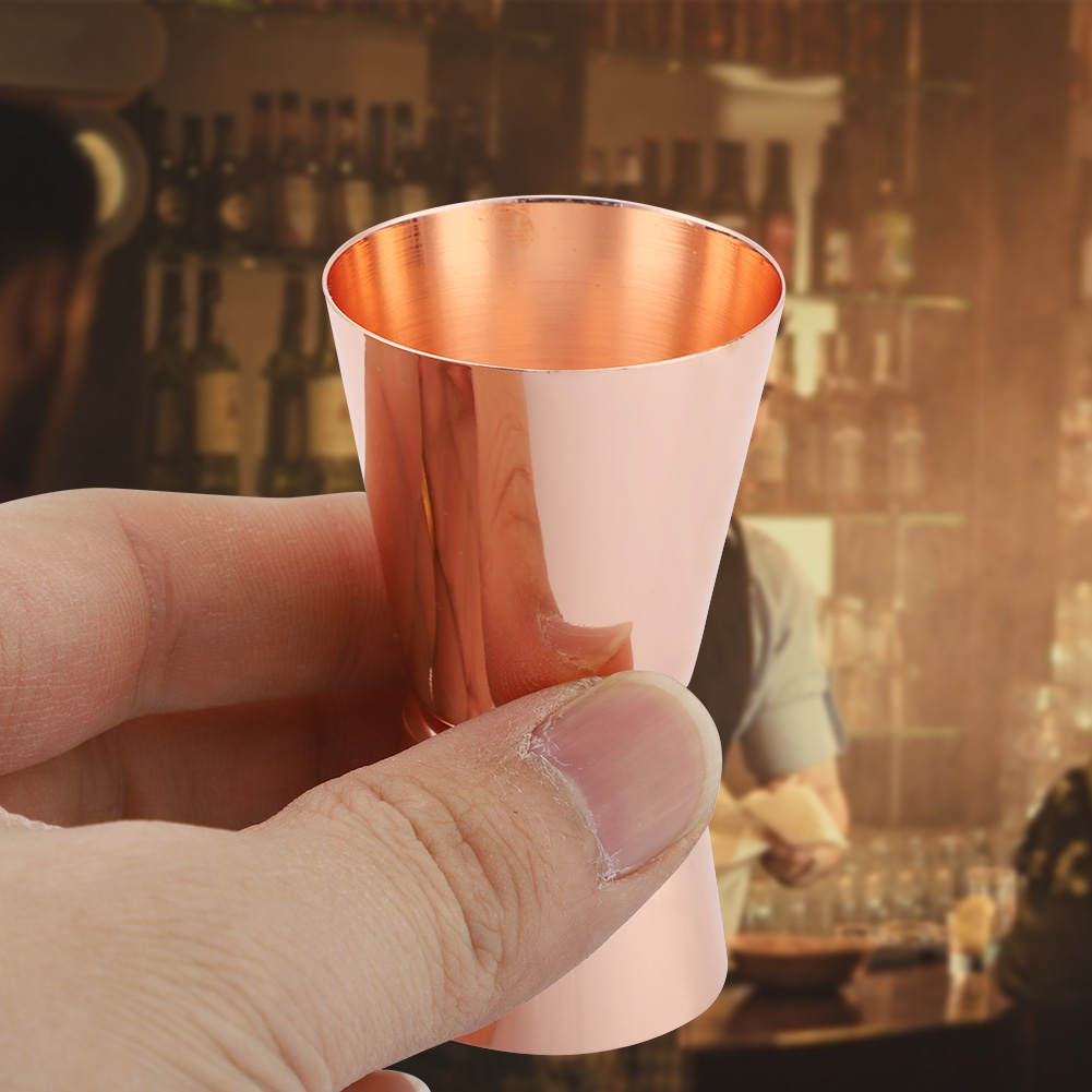 15/30 Ml Jigger, Doppelseitiger Messbecher Für Spirituosen, Cocktails Und Wein (rosérot)
