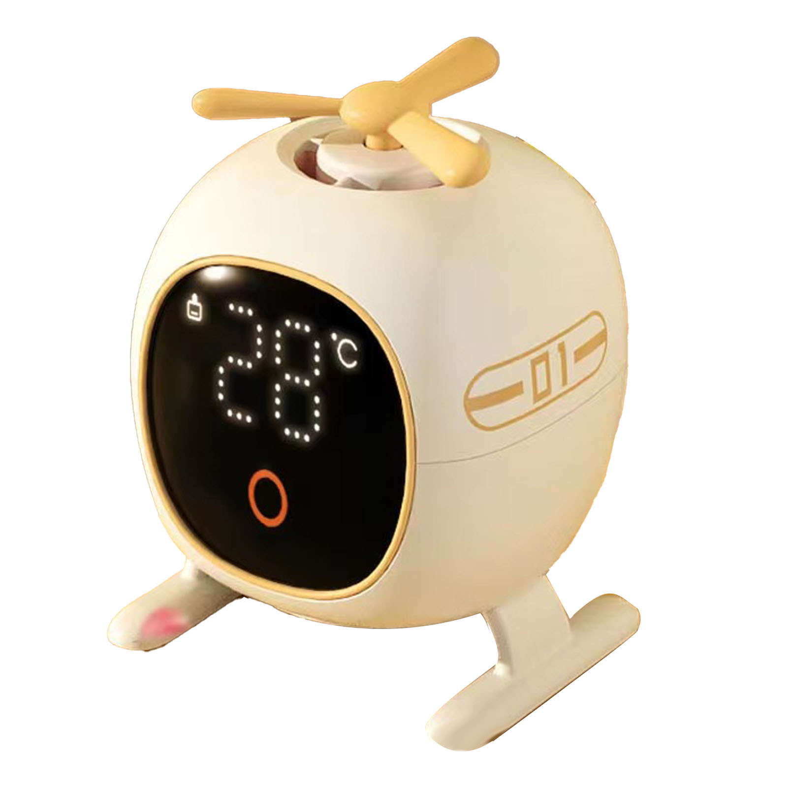 Aromadiffusor Mit Digitalanzeige, Geräuscharmem, Drehbarem Flügel Und Ansprechender Form Für Auto, Zuhause, Reisen Und Büro