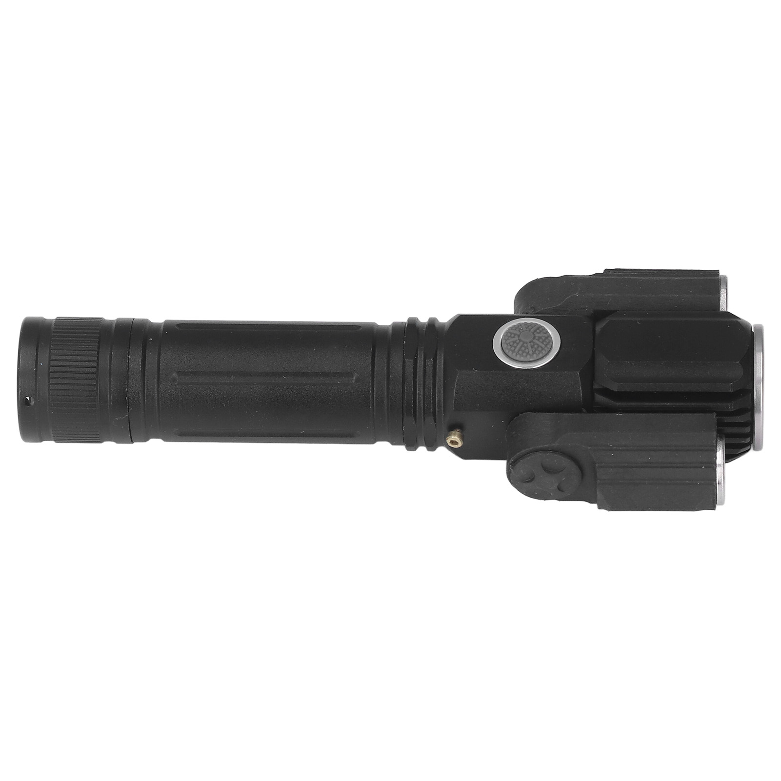 Led-outdoor-taschenlampe Mit Drei Leuchtköpfen, Tragbar, Wasserdicht, Drehbarer Fokus, Wiederaufladbar, Ideal Für Fahrräder Und Camping