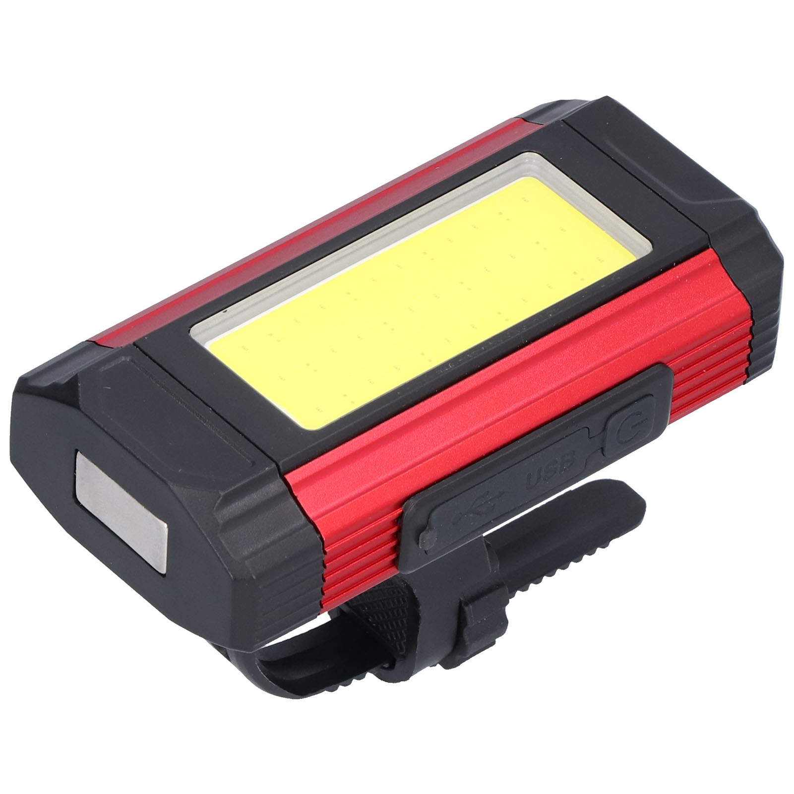 Multifunktionale Fahrradlampe Mit 1000 Lumen Helligkeit, Wasserdicht, Usb-ladefunktion, Magnetischer Magnetverschluss, Geeignet Für Arbeiten, Wartung Und Outdoor-aktivitäten, Rot