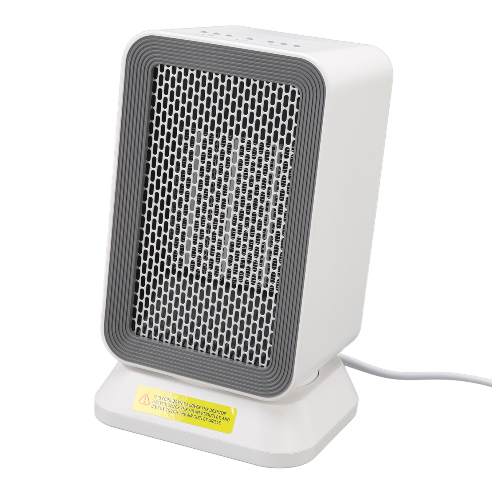 Mini-elektroheizgerät Mit 3 Heizstufen, 35°-drehung, Geräuschlos, Timer, 110–220 V, Eu-stecker