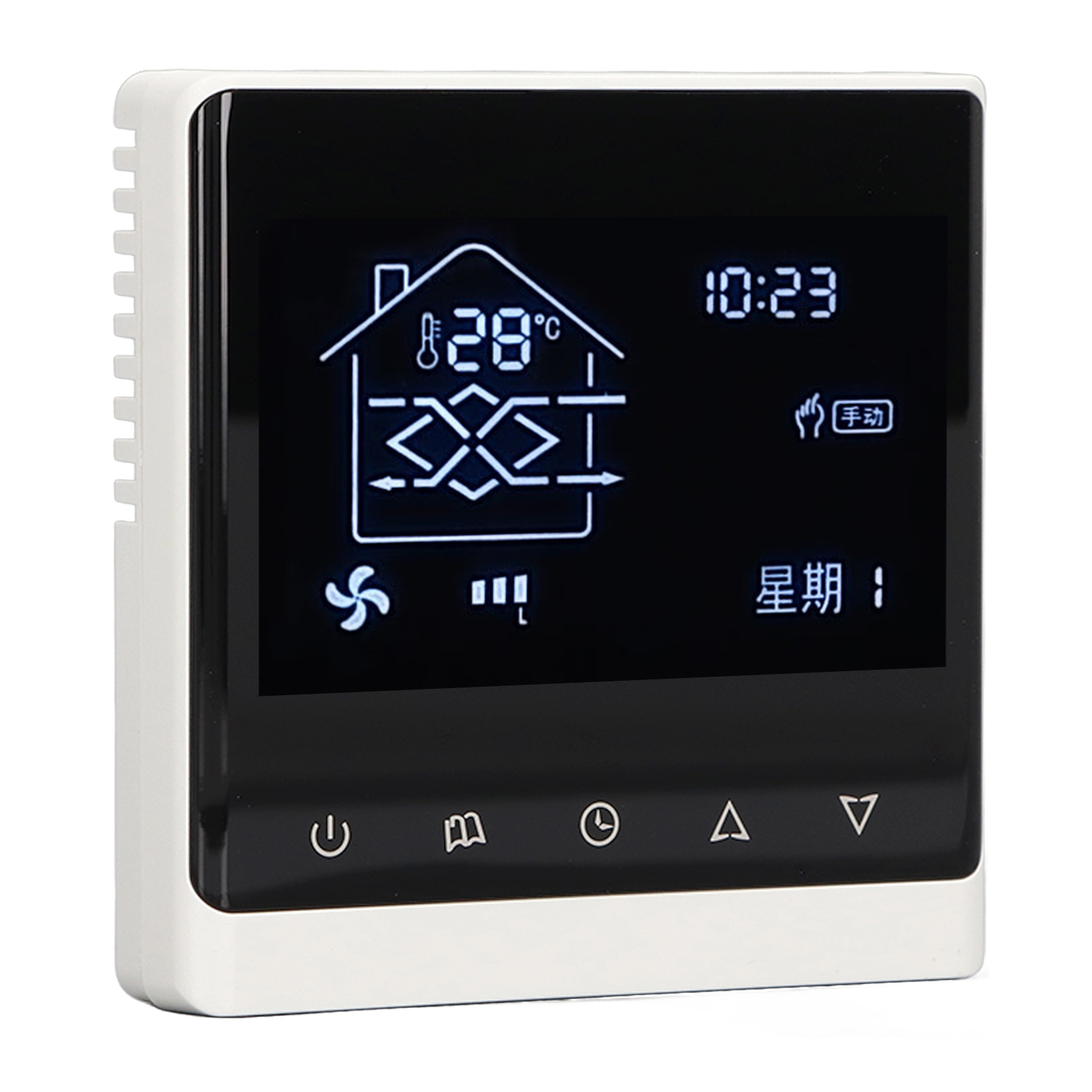 Intelligenter Temperaturregler Mit Lcd-bildschirm Und Feuchtigkeitsanzeige Für Klimaanlagen Im Wohnbereich (180–260 V)