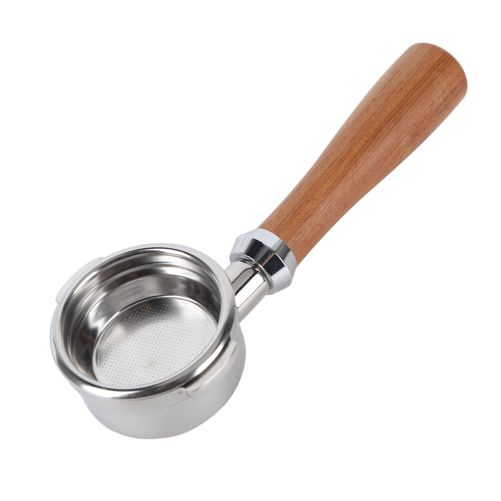 Bodenloser Kaffeesiebträger, Abnehmbar, Waschbar, Aus Edelstahl, Mit Ergonomischem Holzgriff, Typ D
