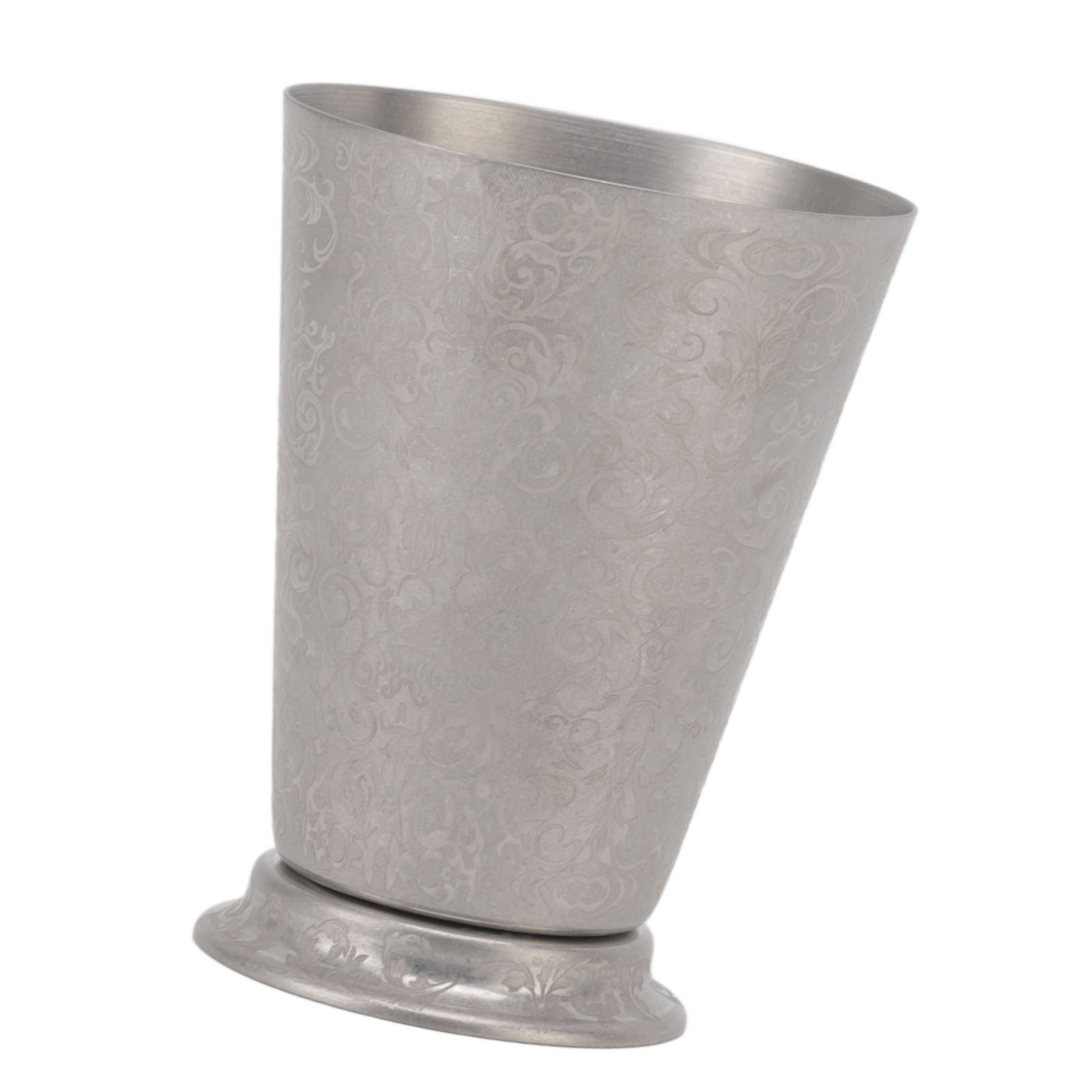 Mixglas Aus Edelstahl Mit Floralem Gravurmuster, Metallbecher Zum Mixen Von Getränken Für Rotwein, Cocktails Und Die Hausbar