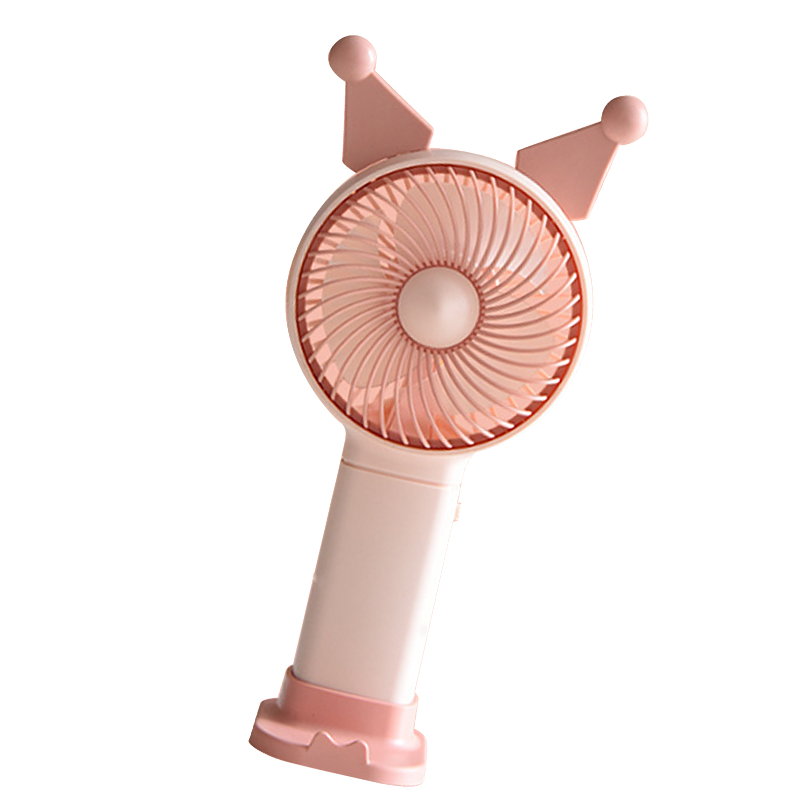 Handventilator, Mini-handventilator, Usb-ladefunktion, Batteriebetrieben, Cartoon-design, Elektrischer Ventilator Für Zuhause, Schule, Büro, Pink