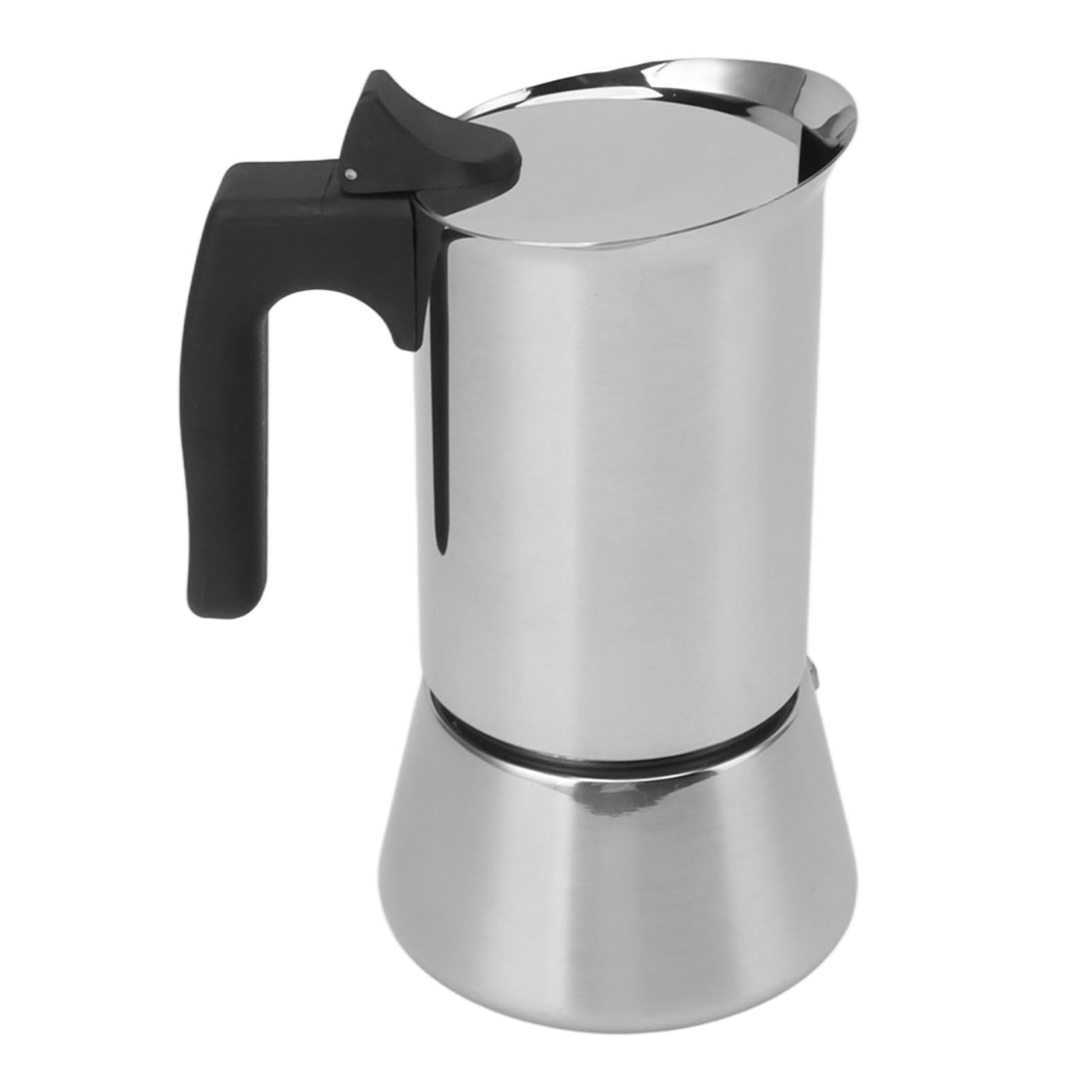 300-ml-mokakanne Aus Lebensmittelechtem Edelstahl, Geeignet Für Den Herd, Mit Isoliertem Griff, Ideal Für Reisen Und Outdoor-aktivitäten