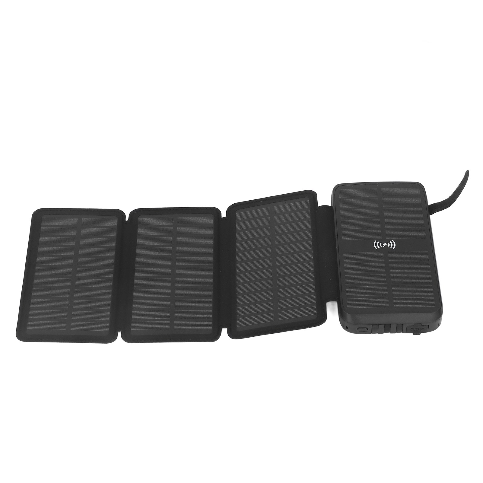 Solarbetriebene Powerbank Mit Led-beleuchtung, Multifunktional, Wasserdicht, 5 W, Kabelloses Ladegerät Mit Usb-kabel Für Den Außenbereich