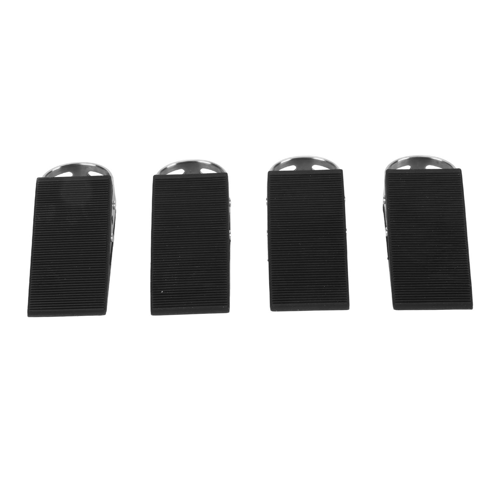 4er-pack Türstopper Für Die Unterseite Von Türen, Aus Gummi Und Edelstahl, Rutschfest, Robust, Für Zuhause, Studentenwohnheim, Büro, Alle Bodenbeläge